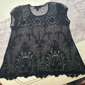 Karen Kane Black Blouse